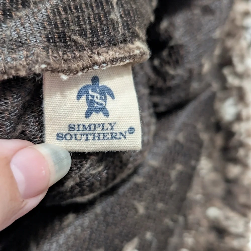 Simply Southern XXL Frosted Faux Fur Sherpa Quarter-Zip Pullover Jacket - Picture 7 of 9